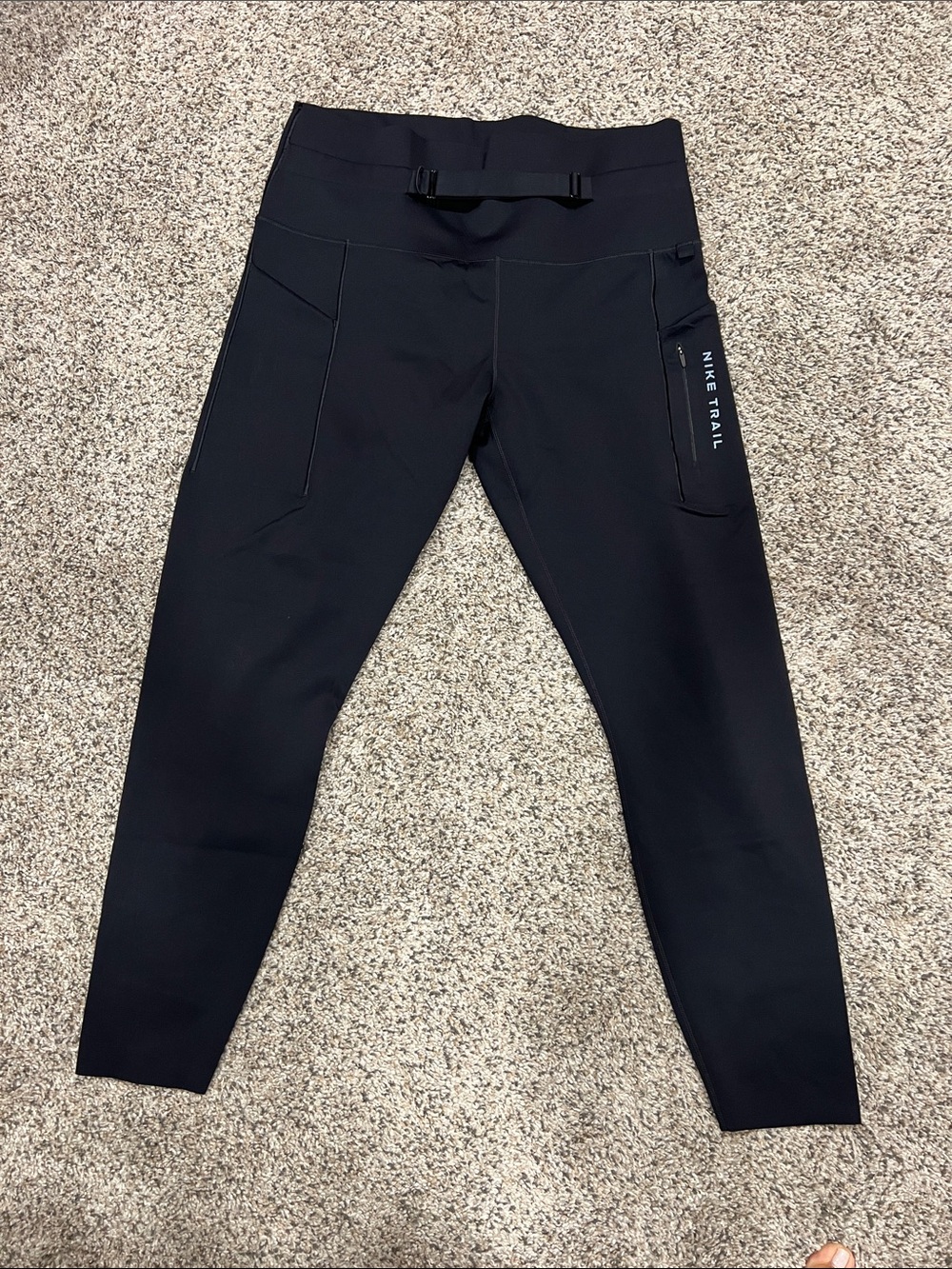 Nike Black Trail Leggings with Side Pockets